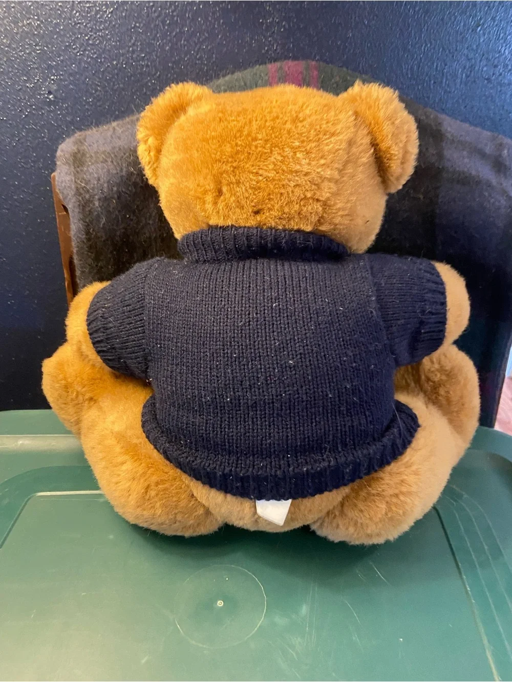 1997 Ralph Lauren Polo Bear Plush Teddy - Navy Sweater